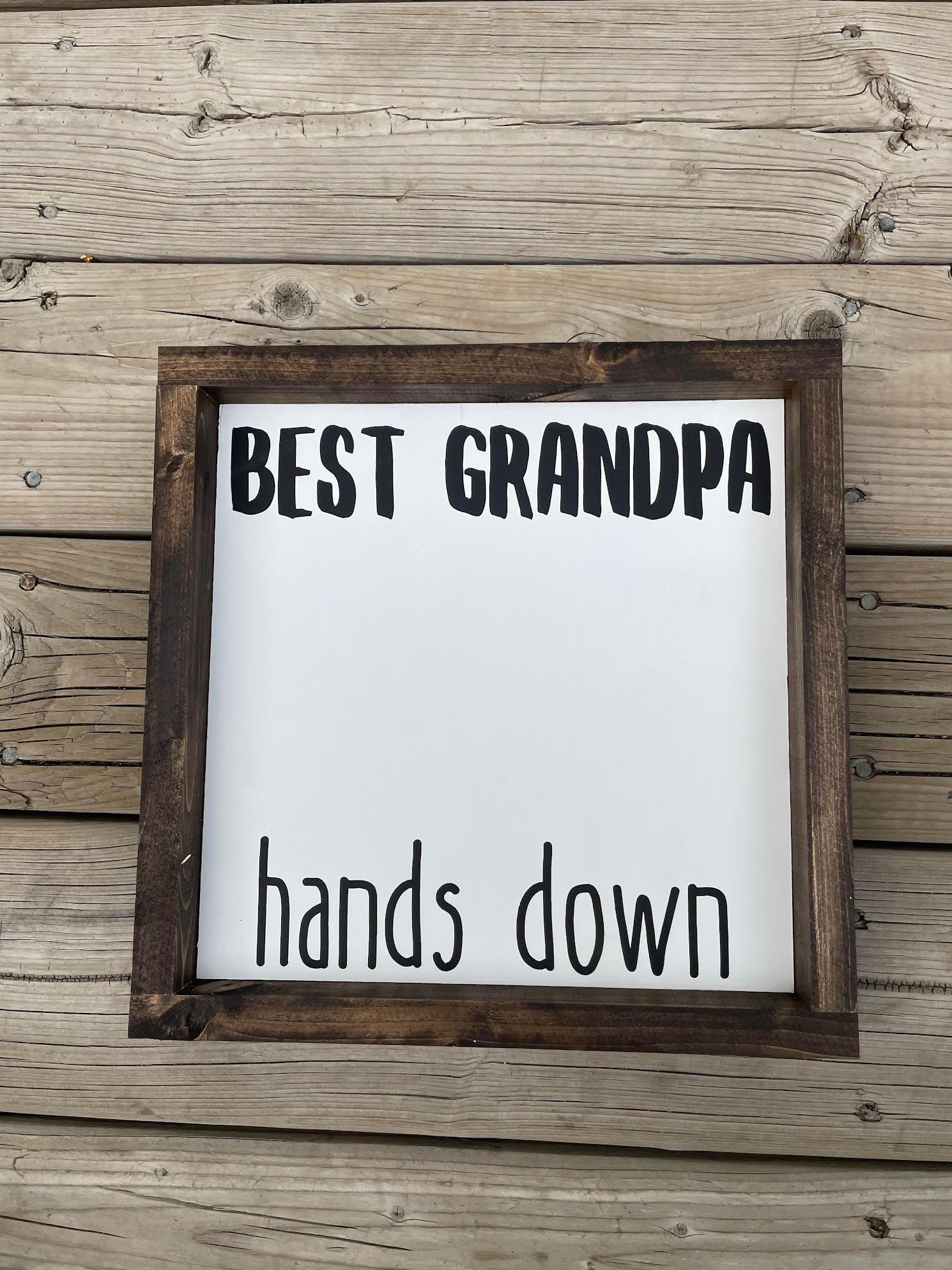 DIY hand print signs