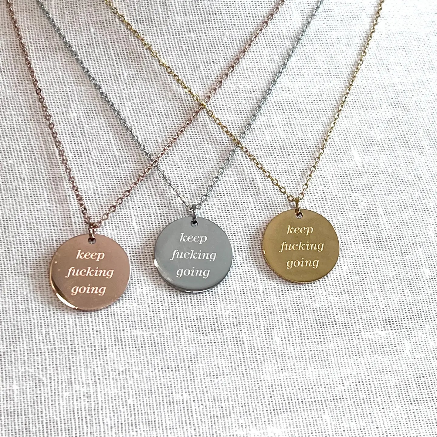 Keep F**king Going Necklace