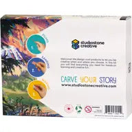 Wolf soapstone carving kit