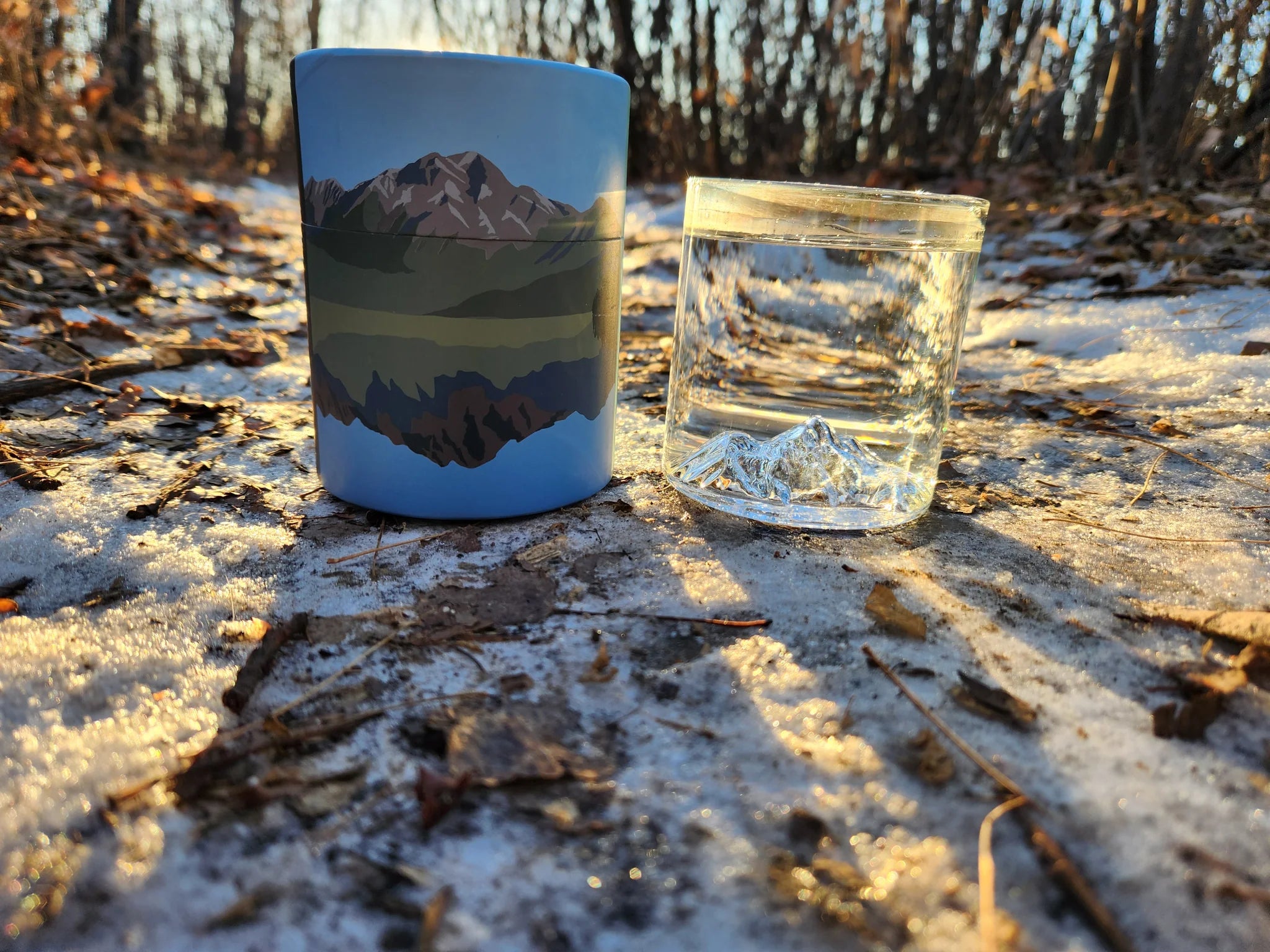Pyramid-mountain-tumbler-glass