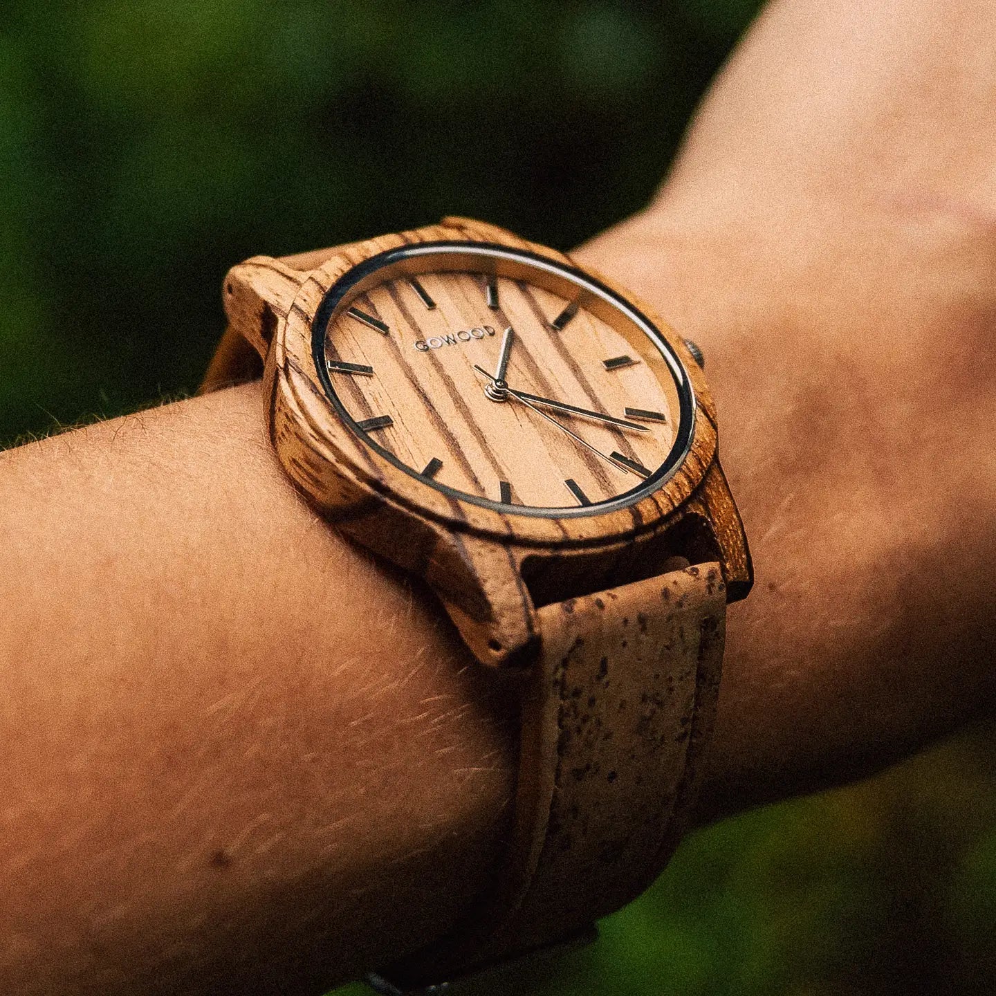 Zebra Wood Watch