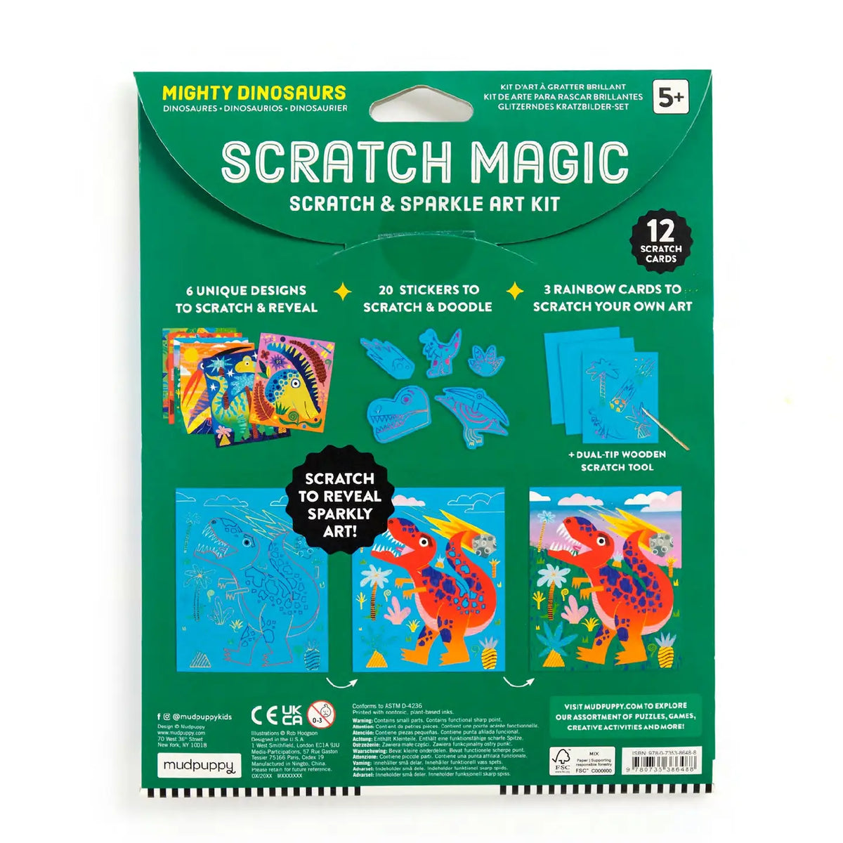 Mighty Dinosaurs Scratch Magic Kit