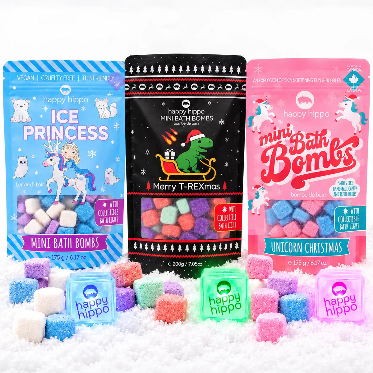 Mini Bath Bombs With Bath Light