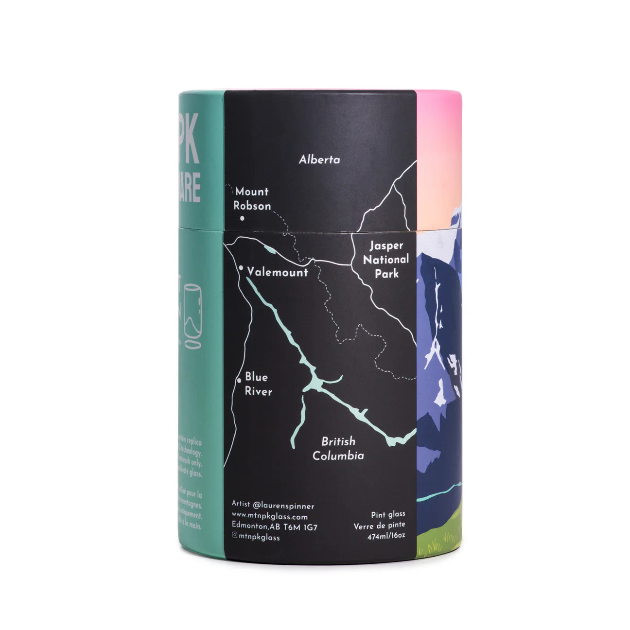 Mt Robson Pint Glass