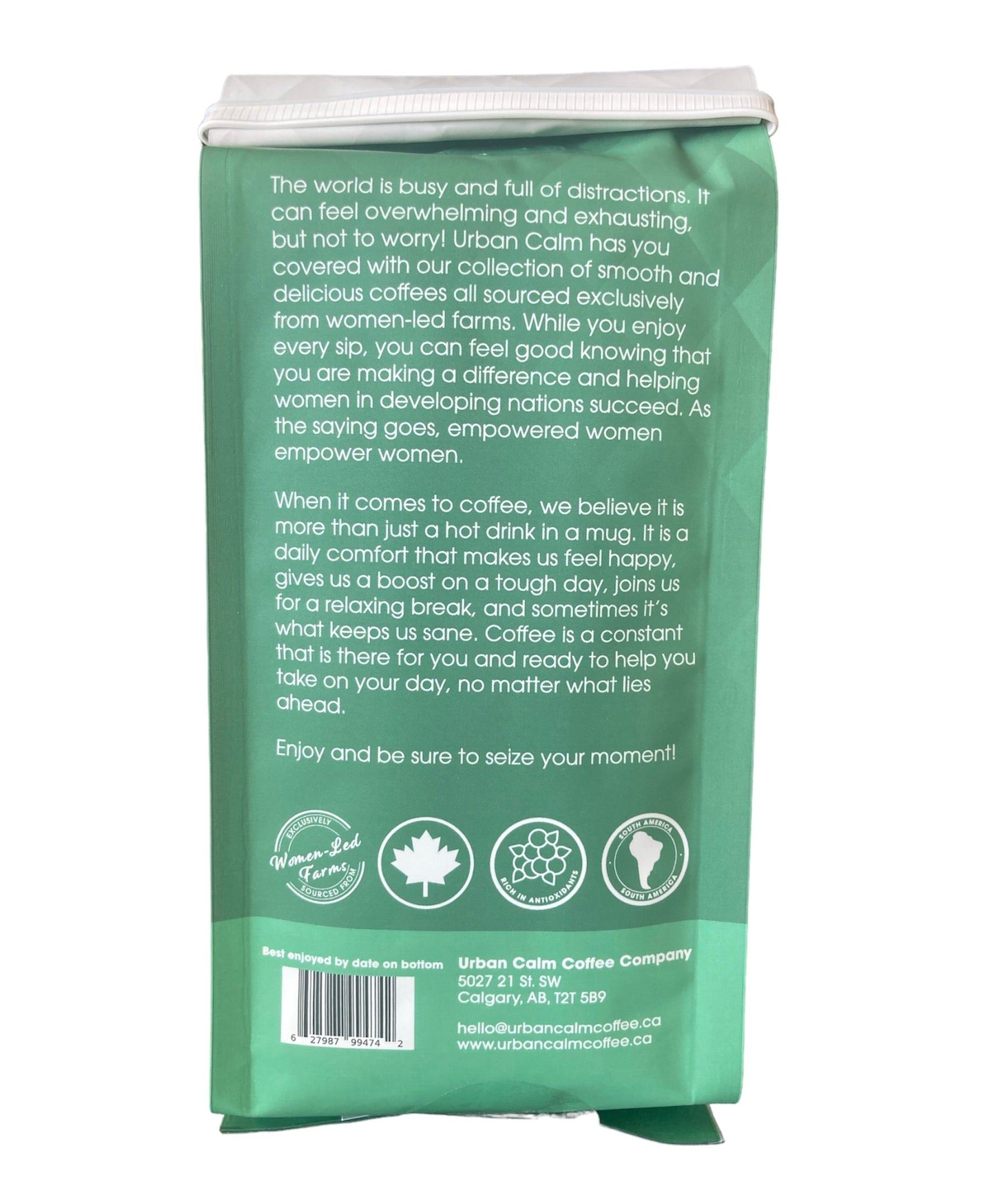 Centered medium roast coffee