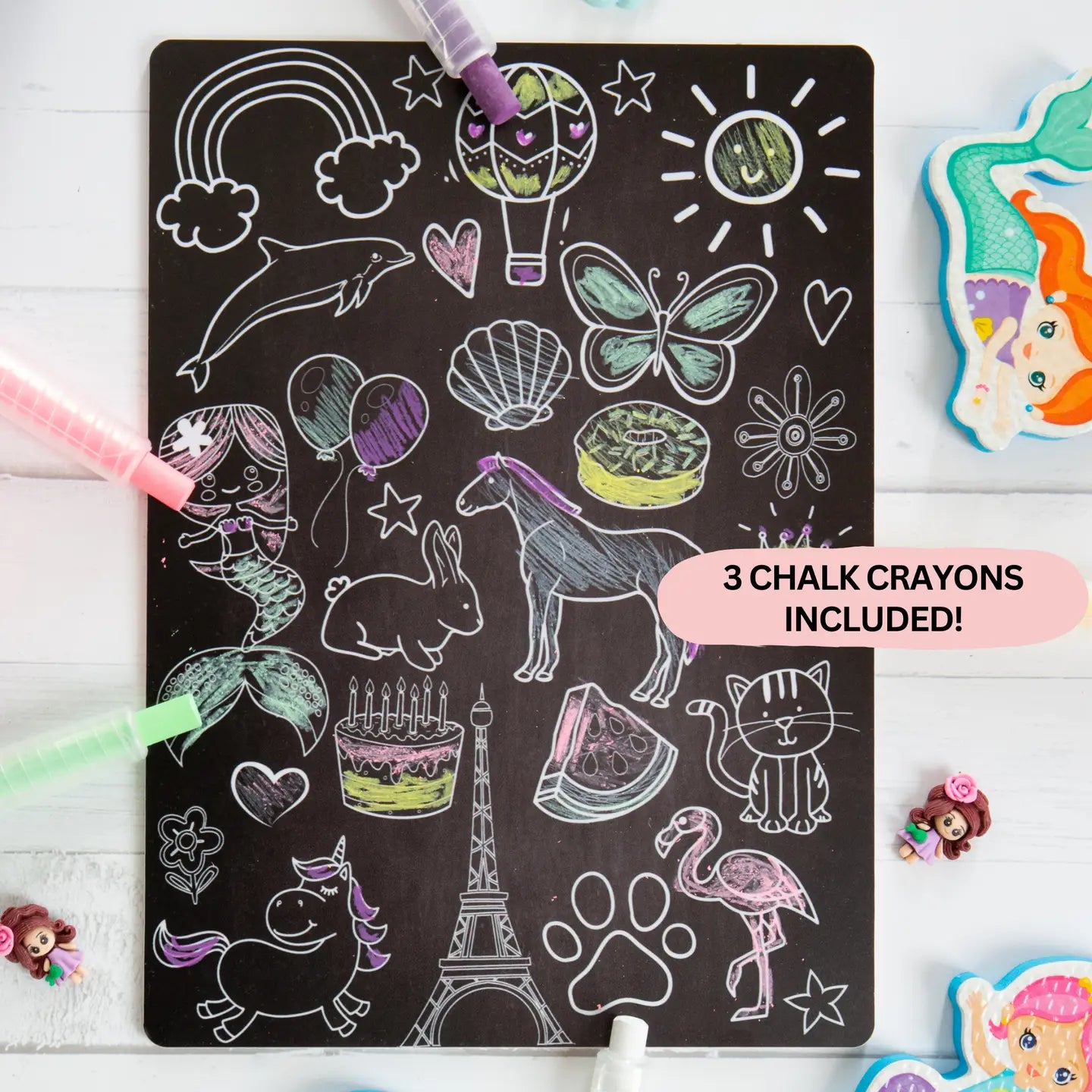 Reusable Colouring Board- Whimsical