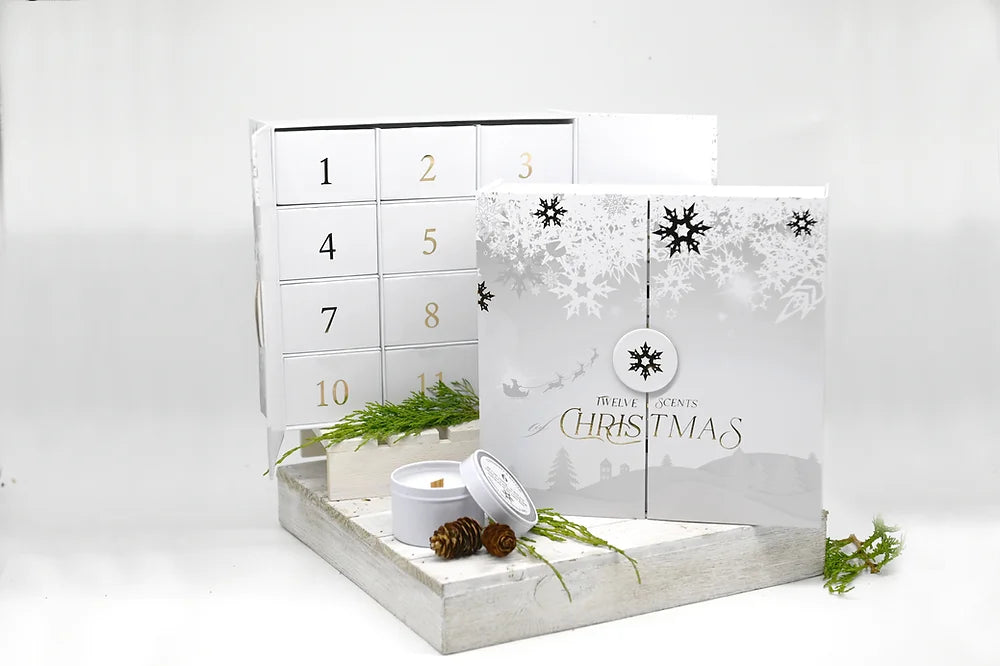 Wood Wick Candle Advent Calendar; 12 Scents Of Christmas Advice