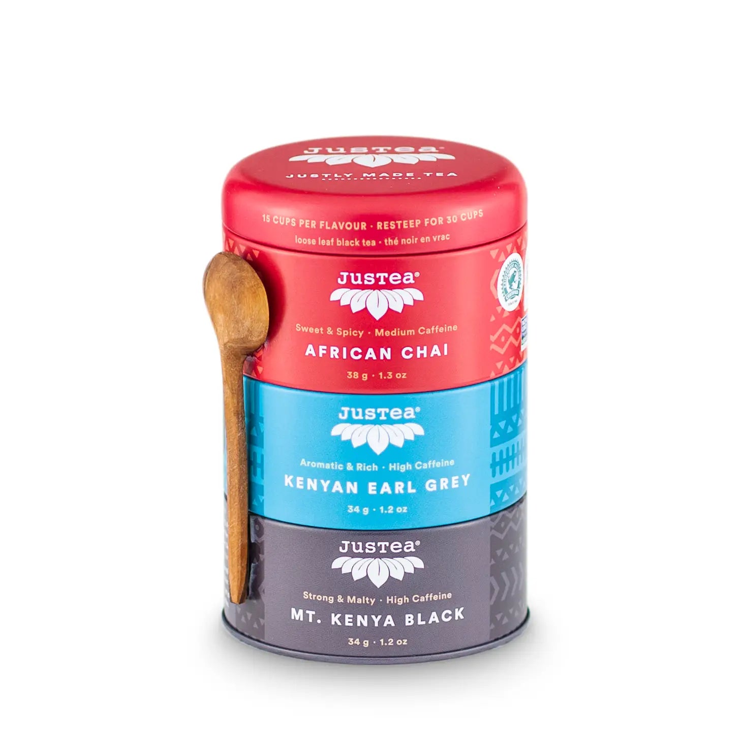 Black tea trio & spoon