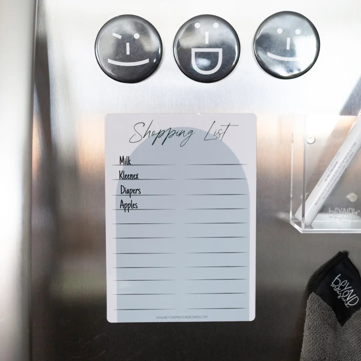 Magnetic Blue Shopping List Dry Erase Boards