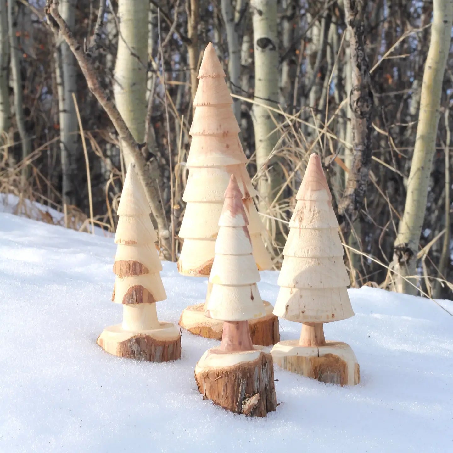 Wooden hand made Christmas decor