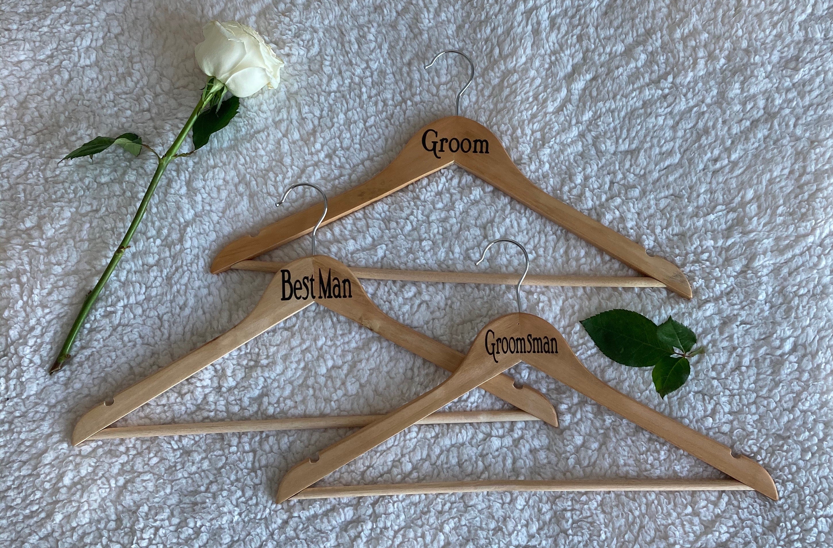 Bridal party wooden hangers