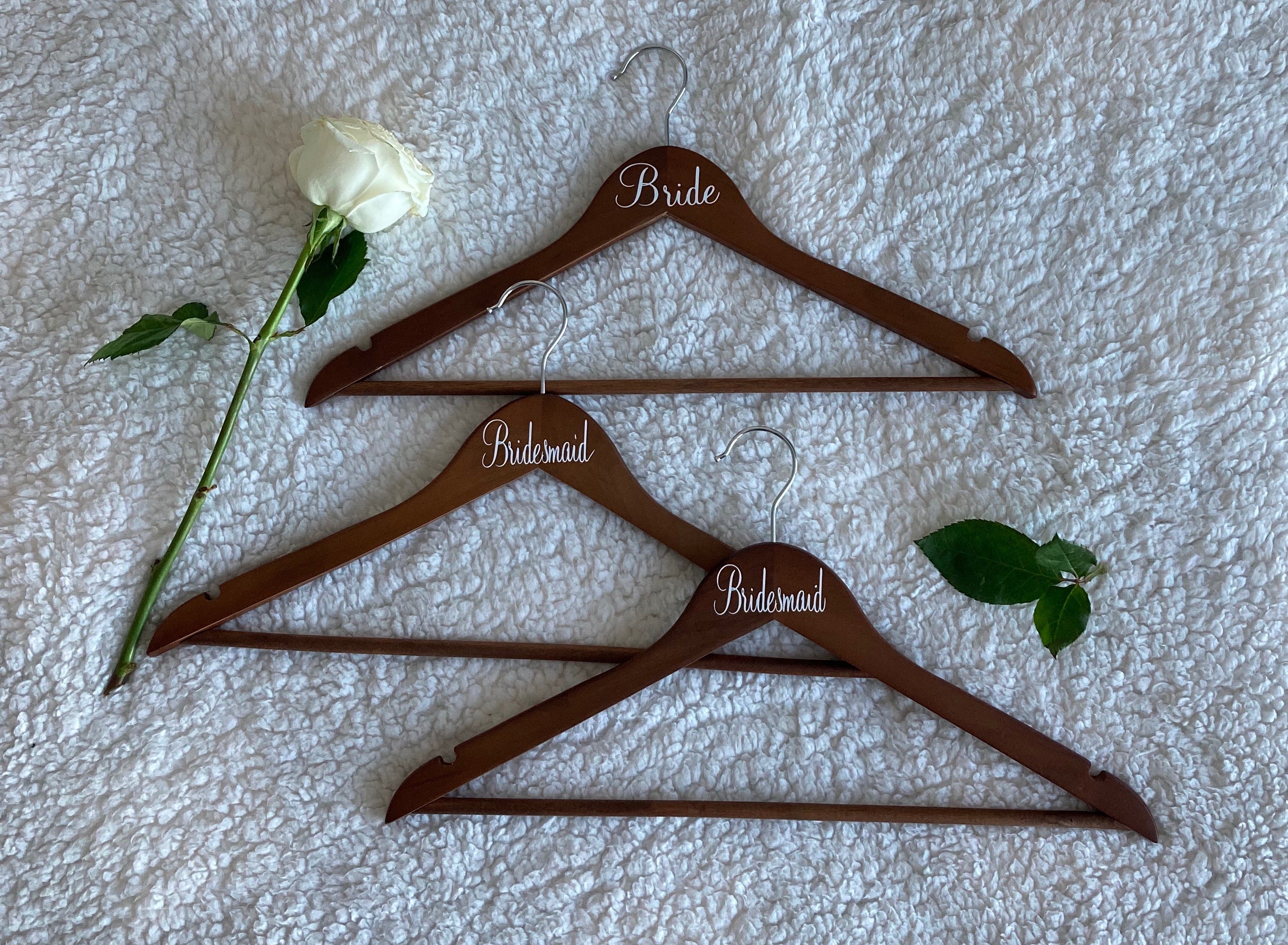 Bridal party wooden hangers