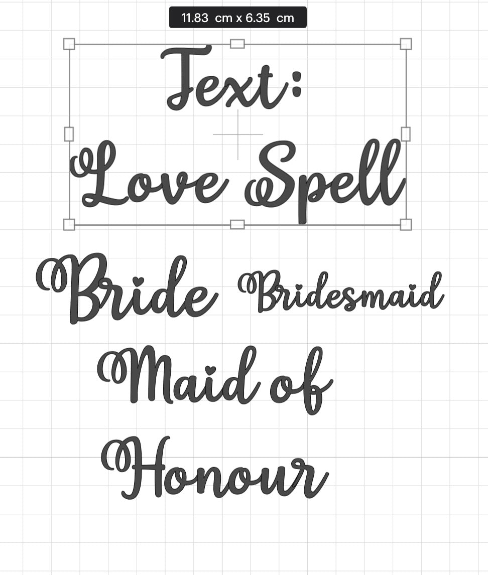 Bridal party wooden hangers