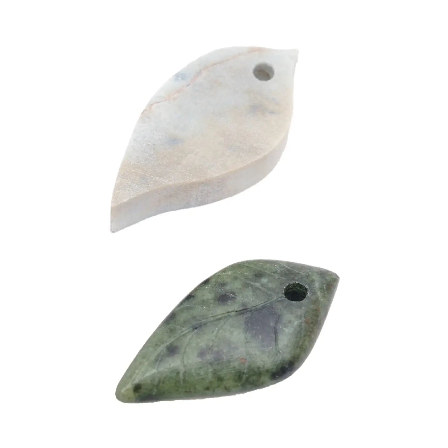 Soapstone Jewelry leaf pendant