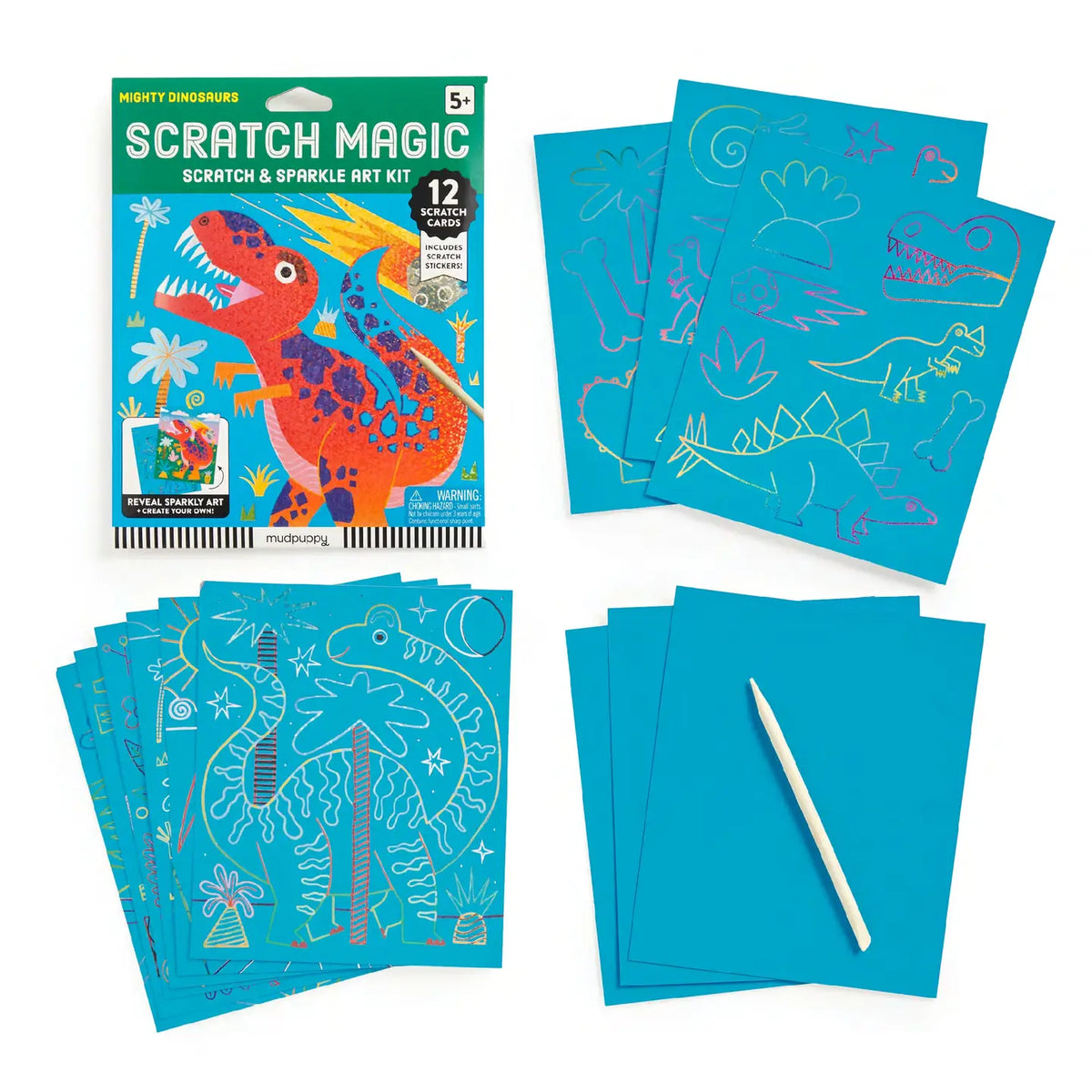 Mighty Dinosaurs Scratch Magic Kit