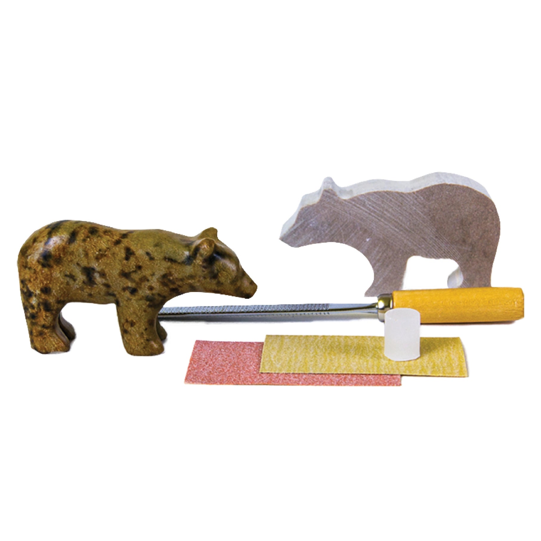 Bear soapstone carving kit