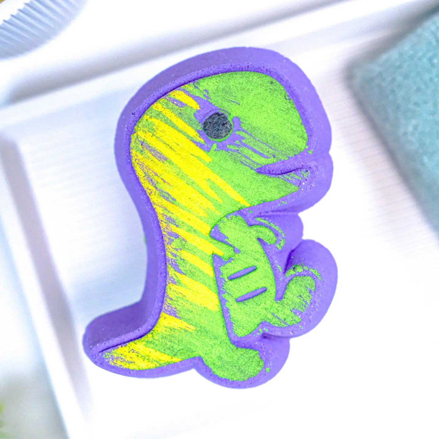 Dinosaur toy surprise bath bomb
