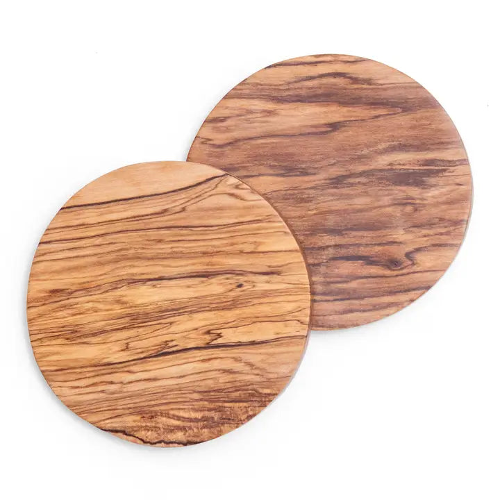 Hand Carved Olive Wood Coasters