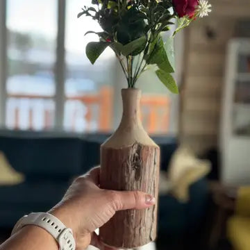 Juniper wood vase