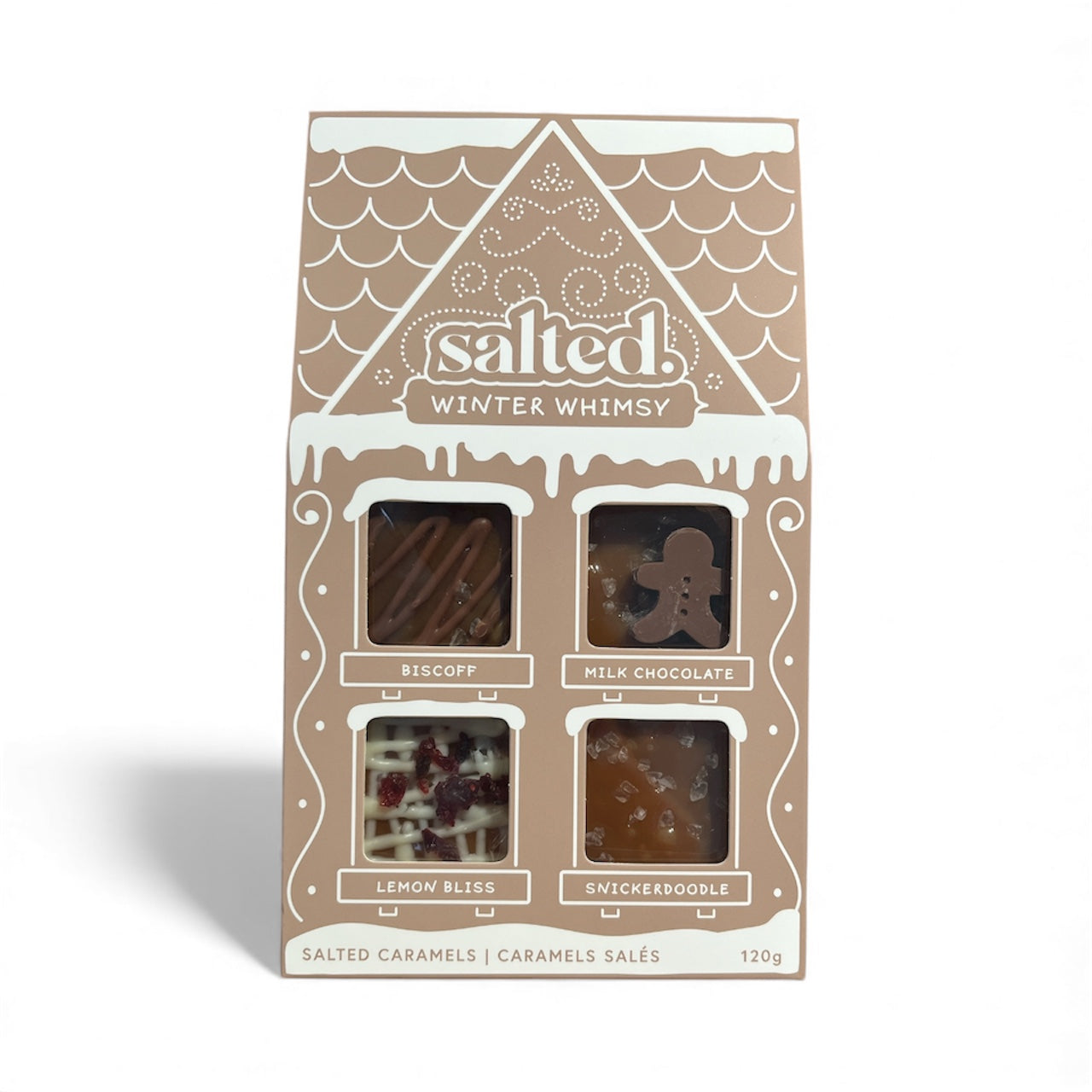 Winter Whimsy 4 Piece Salted Caramels