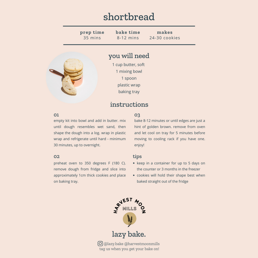 Shortbread cookie kit